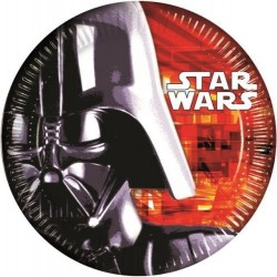 Pratos Papel Star Wars 17 cms