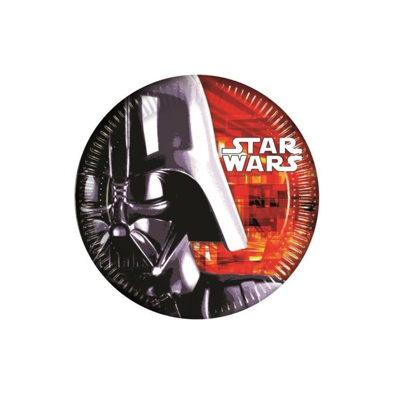 Pratos Papel Star Wars 17 cms