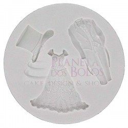 Molde Silicone Tema Casamento