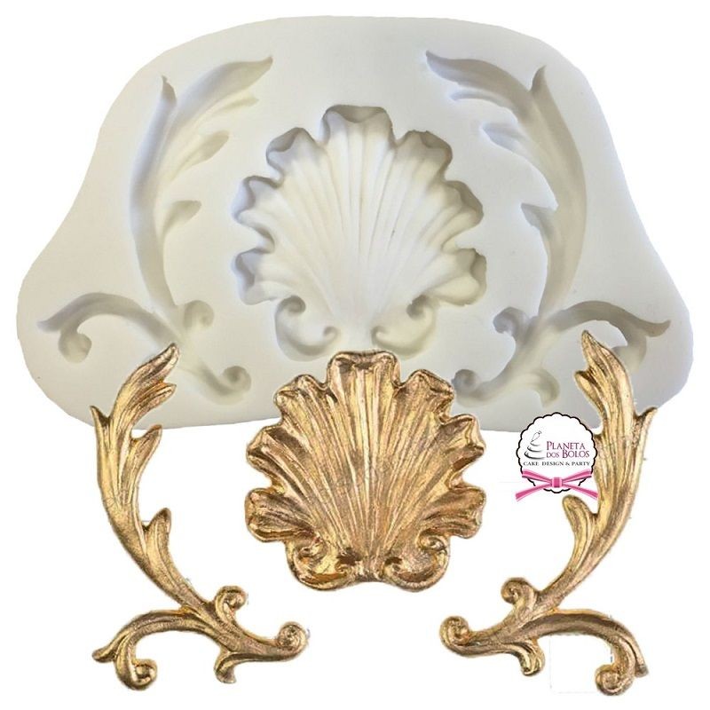 Molde de Silicone 'Baroque Shell'