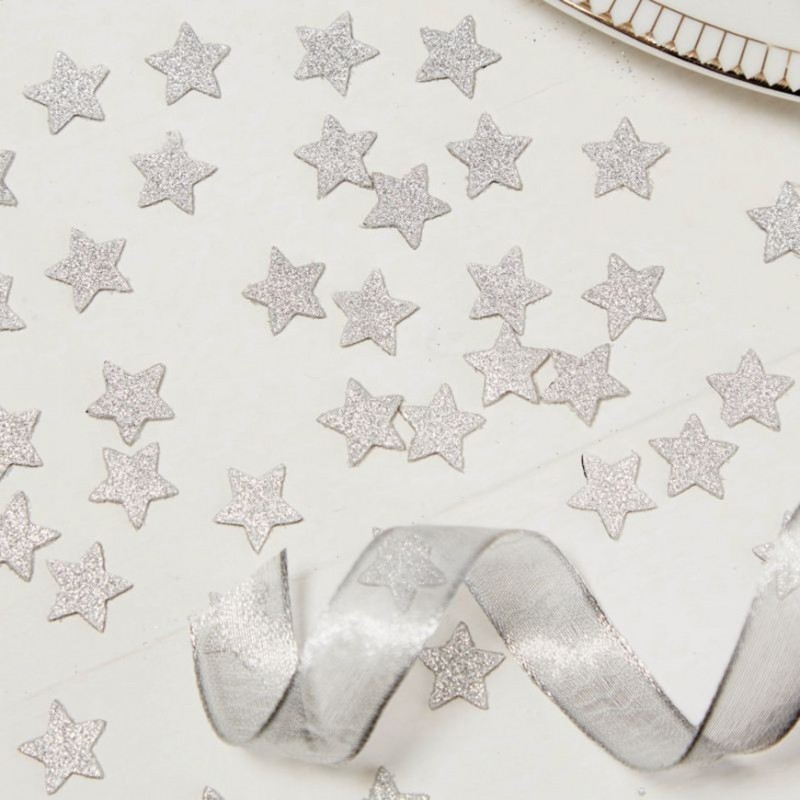 Confetis Glitter Estrelas Douradas