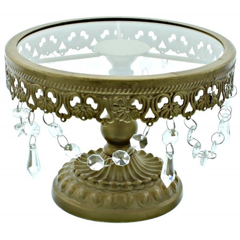 Cake Stand Shabby Chic Dourado 20 cms