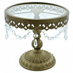 Cake Stand Dourado Shabby Chic  25 cms