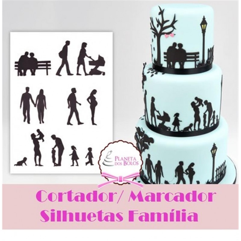 Cortador/ Marcador Silhuetas Família 