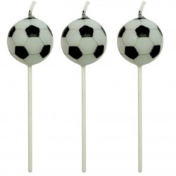 Conjunto de 4 Velas Bolas Futebol