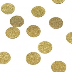 Confetis Glitter Bolinhas Douradas