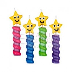 Set 4 Velas Estrela Cara...