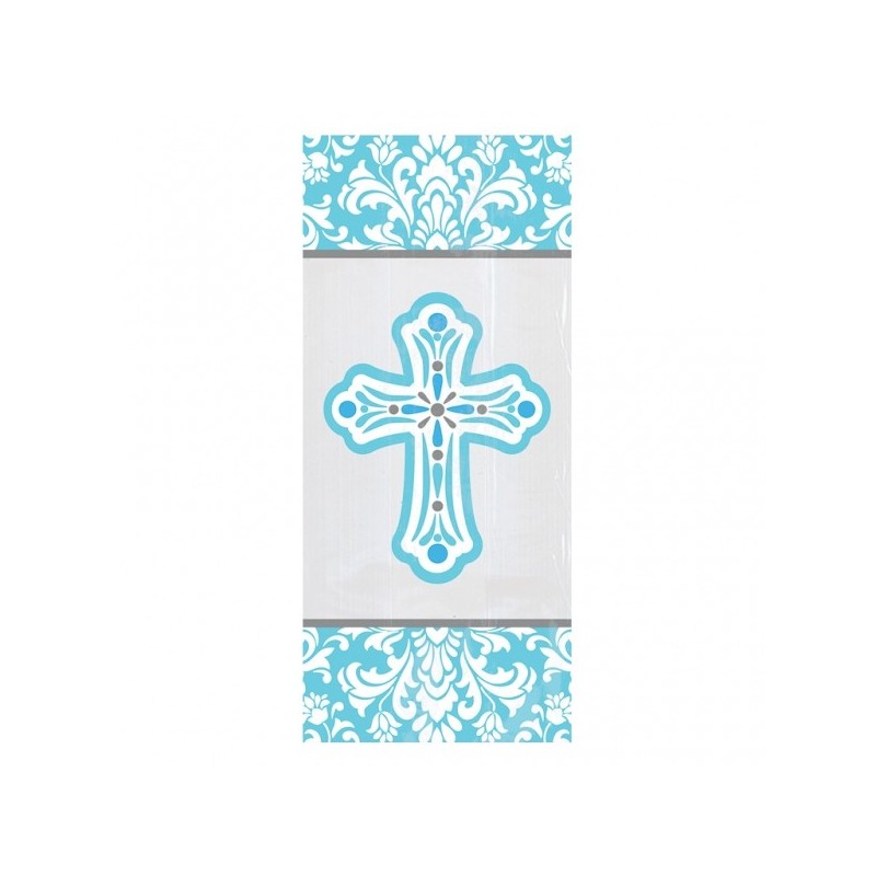 Pack 12 Sacos de Festa Azul Tema Religioso