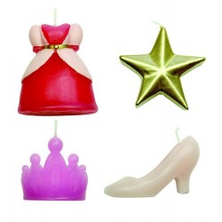 Set de 4 Velas Vela Princesa