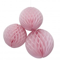 Bolas Decoração Favo Rosa