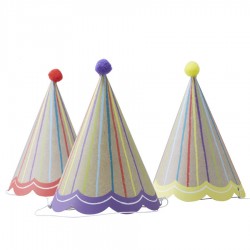 Chapéus de Festa Pom Pom Kraft