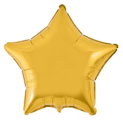 Balão Foil Estrela Dourada 45 cms