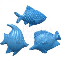 Molde Silicone Peixes 3...