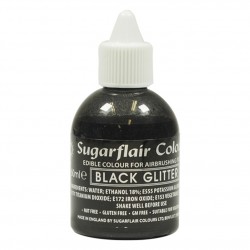 Tinta Aerógrafo Preto Metálico Sugarflair