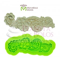 Molde Silicone Marvelous Molds Renda Rose Mary