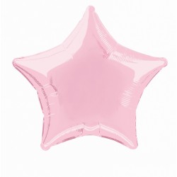 Balão Foil Estrela Rosa Pastel