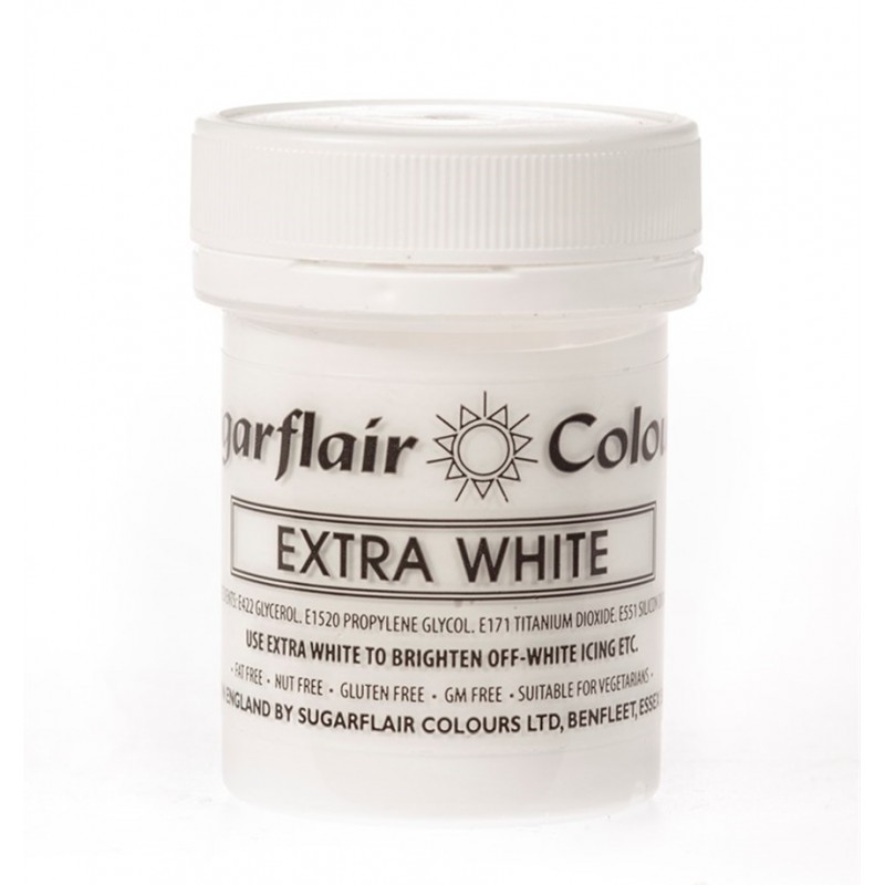 Corante em Gel Concentrado Branco Extra Sugarflair