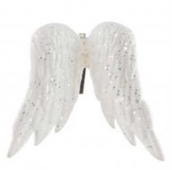 Asas de Anjo Brancas com Glitter 10 cms