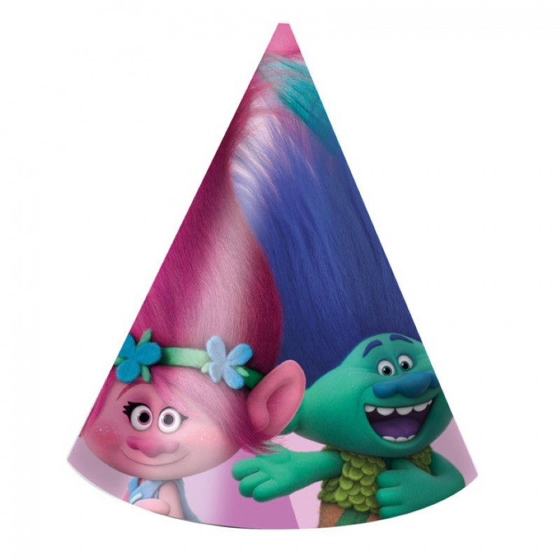 Pack 6 Chapeús Trolls