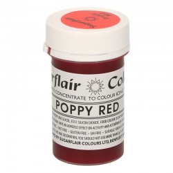 Corante Gel Poppy Red Sugarflair