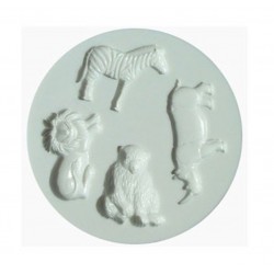 Molde Silicone Animais Selva