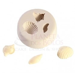 Molde Silicone 3 Conchas 3 D