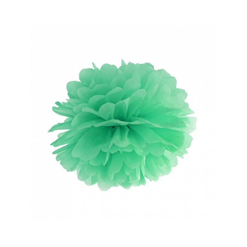 PP35-103C, Pompom Menta Escuro  35 cms