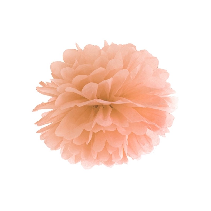 PP35-075J, Pompom Pêssego 35 cms