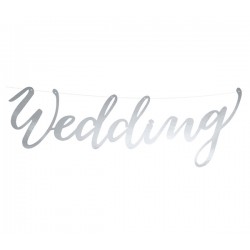 Banner Prateado Wedding