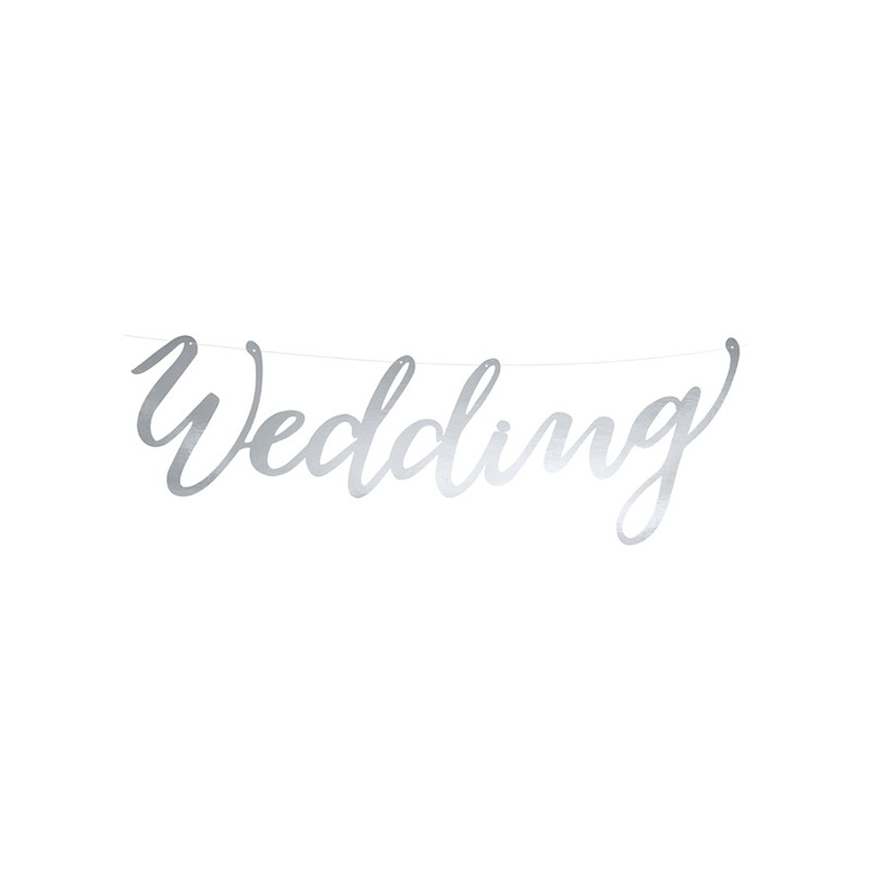 Banner Prateado Wedding