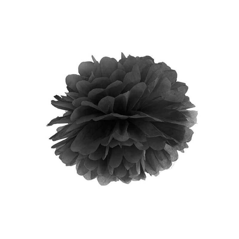 Pom Pom Preto 35 cms