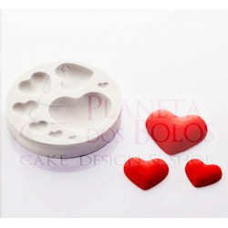 Molde Silicone Corações