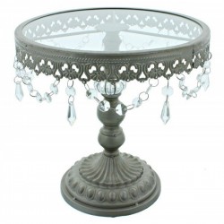 Shabby Chic Cake Stand Prata 28 cms