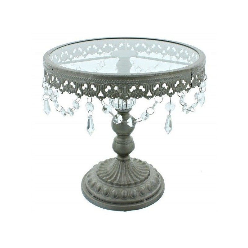 Shabby Chic Cake Stand Prata 28 cms