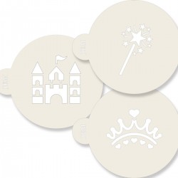 Pack 3 Stencil Princesas