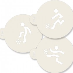 Pack 3 Stencil Futebol