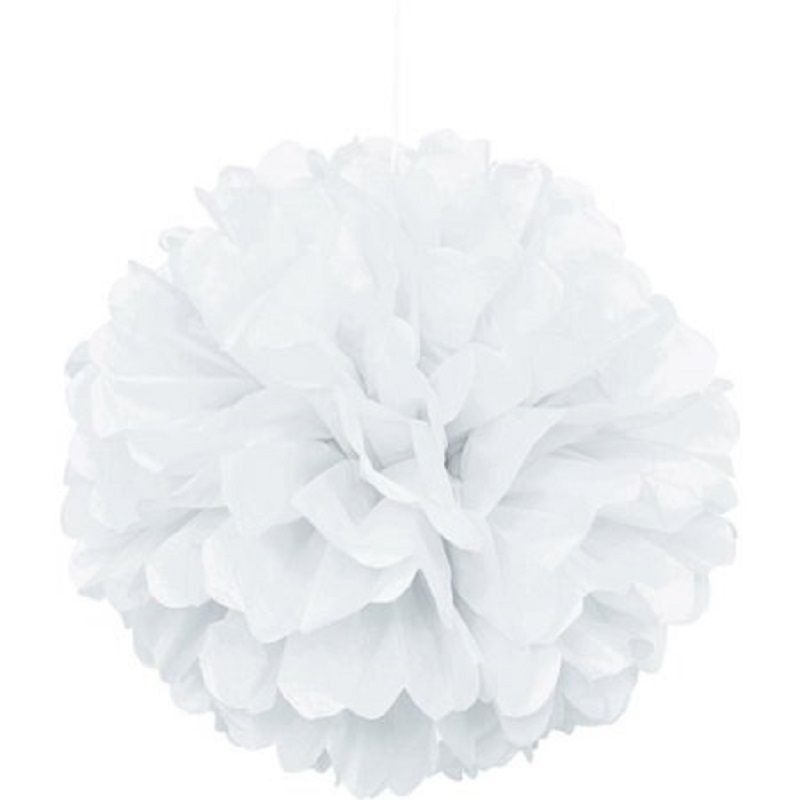 Pom, Pom 40 cms Branco