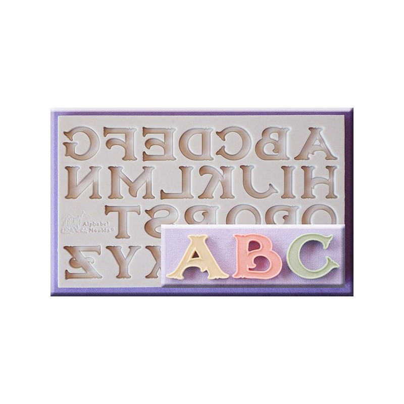 Molde Silicone Letras Vintage