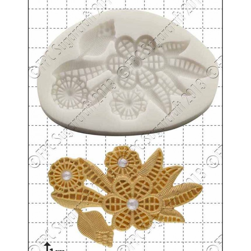 Molde Silicone Art Deco Flowers