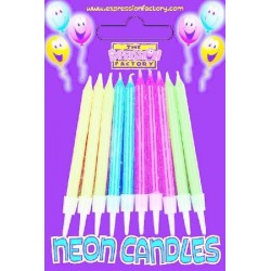 10 velas Neon