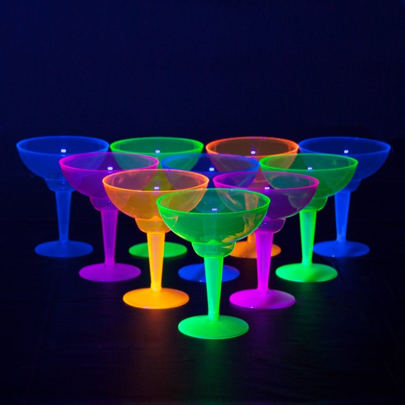 12 Copos MARGARITA Neon