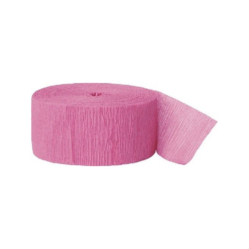 Fita Papel Crepe Rosa Forte