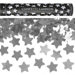 Canhão de Confetis 40 cms Estrelas Douradas