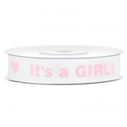 Fita It's a Girl! 1.2 cms* preço por metro