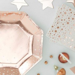 Prato Rose Gold Estrelas