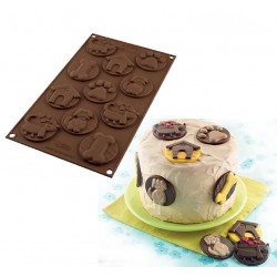 Molde Silicone Medalhas Chocolate Caes