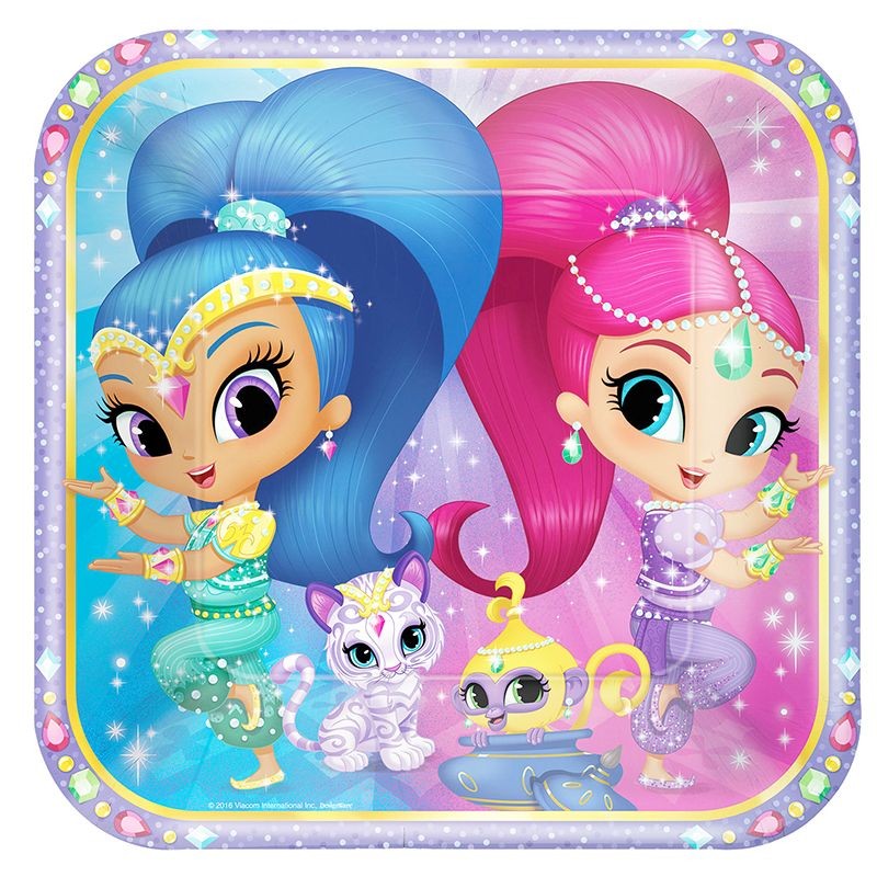 8 Pratos Shimmer & Shine