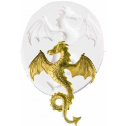 Molde Silicone Dragão Voar