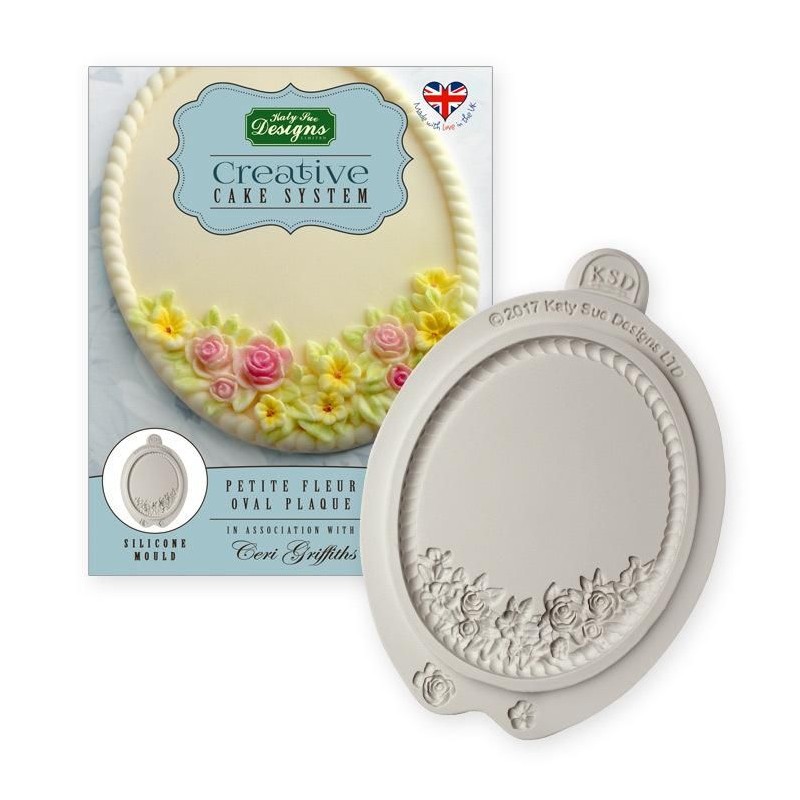 Molde Placa Oval Ornamentada