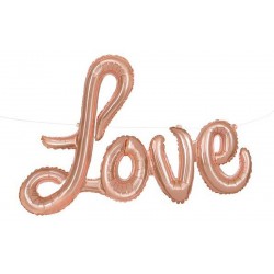 Balão Banner Love Rose Gold